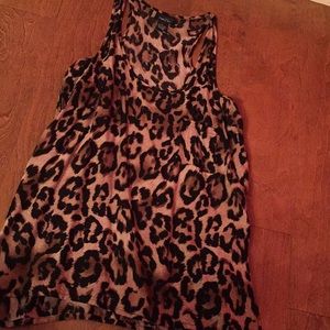Leopard print tank top